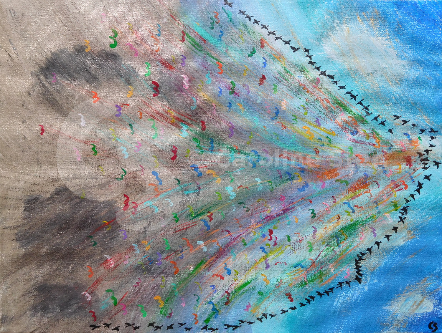 Painting: The Departure of the Colours